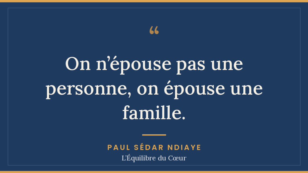 Couple sénégalais et famille élargie, Paul Sédar Ndiaye