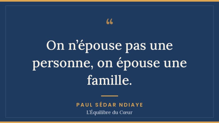 Couple sénégalais et famille élargie, Paul Sédar Ndiaye